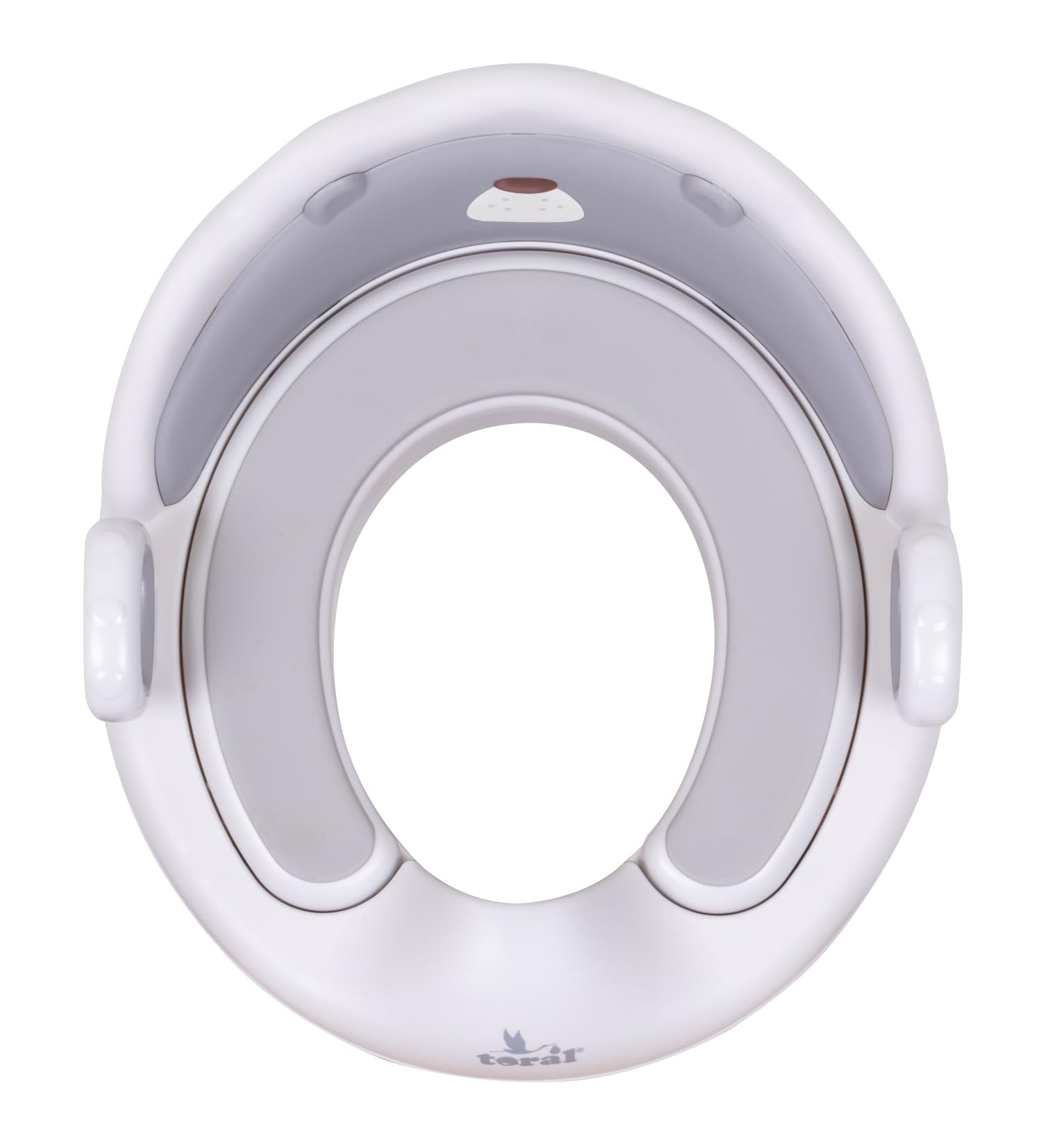 Toral Asiento Reductor con Asas para WC. Ayuda al aprendizaje de bebés y niños. Adaptador infantil portátil para váter MundiBebé +18 meses. Modelo Confort Osito