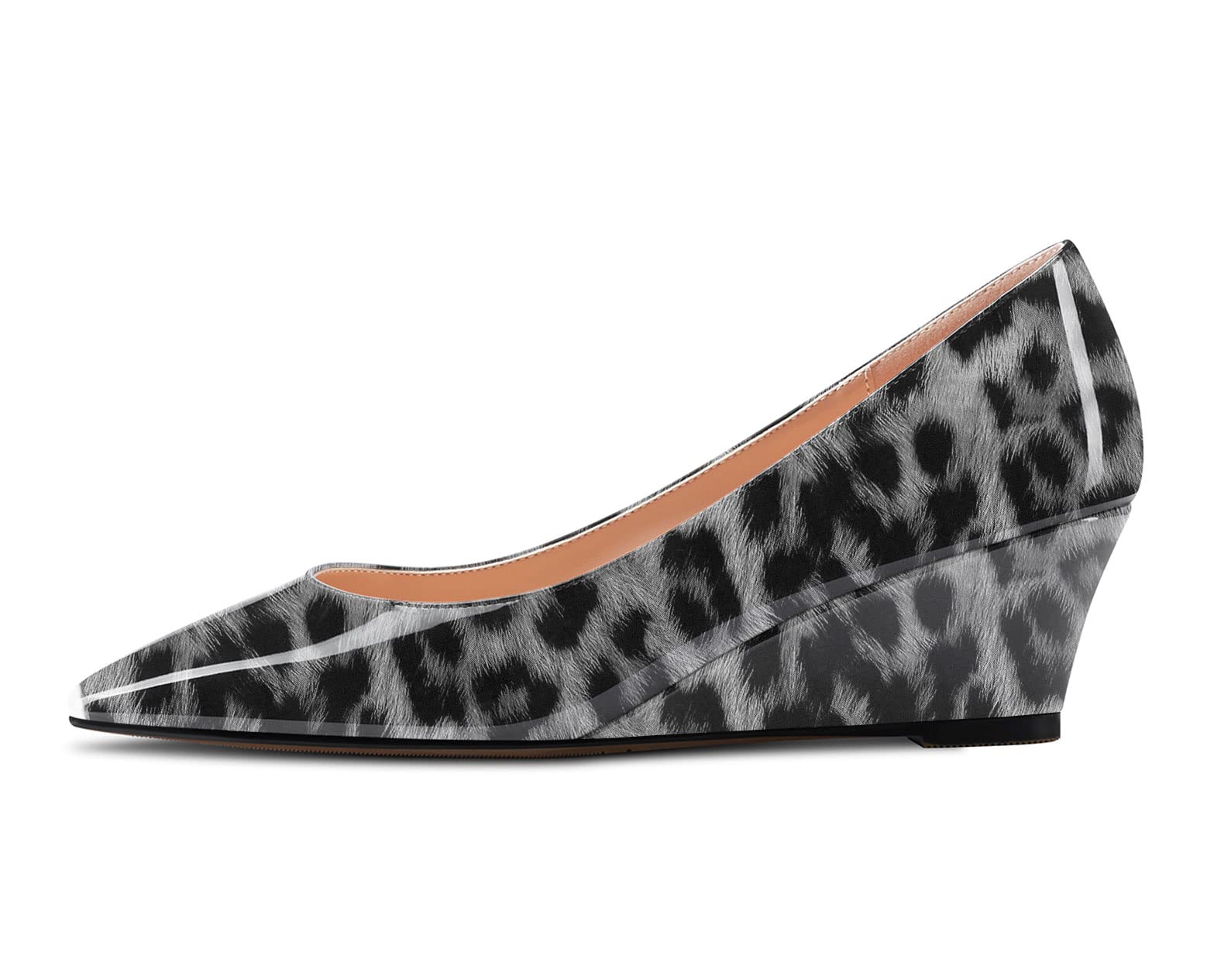 Castamere Donna Chunky Blocco Medio Zeppa Tacco Heel Quadrata Punta Slip-on Pumps Classico Cute da Matrimonio Dress Scarpe