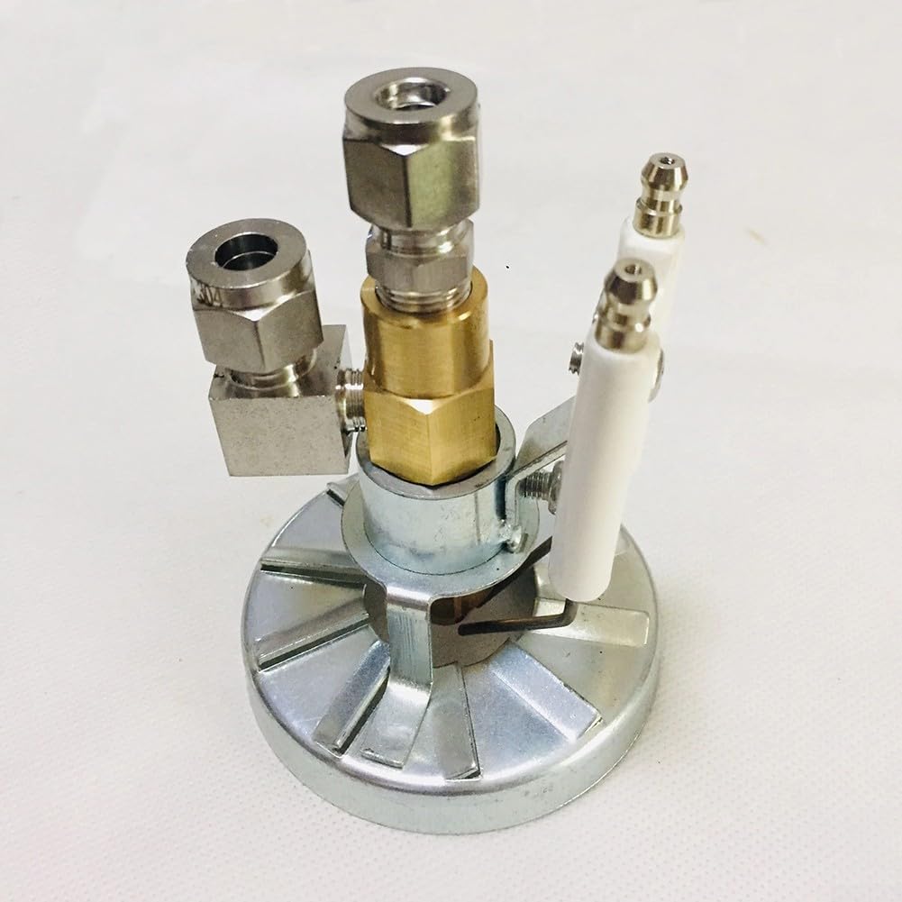 Zoegneer Ugello per bruciatore di oli esausti, in acciaio e ottone, sifone per bruciatore di oli usati, 78 mm (1,2 mm)