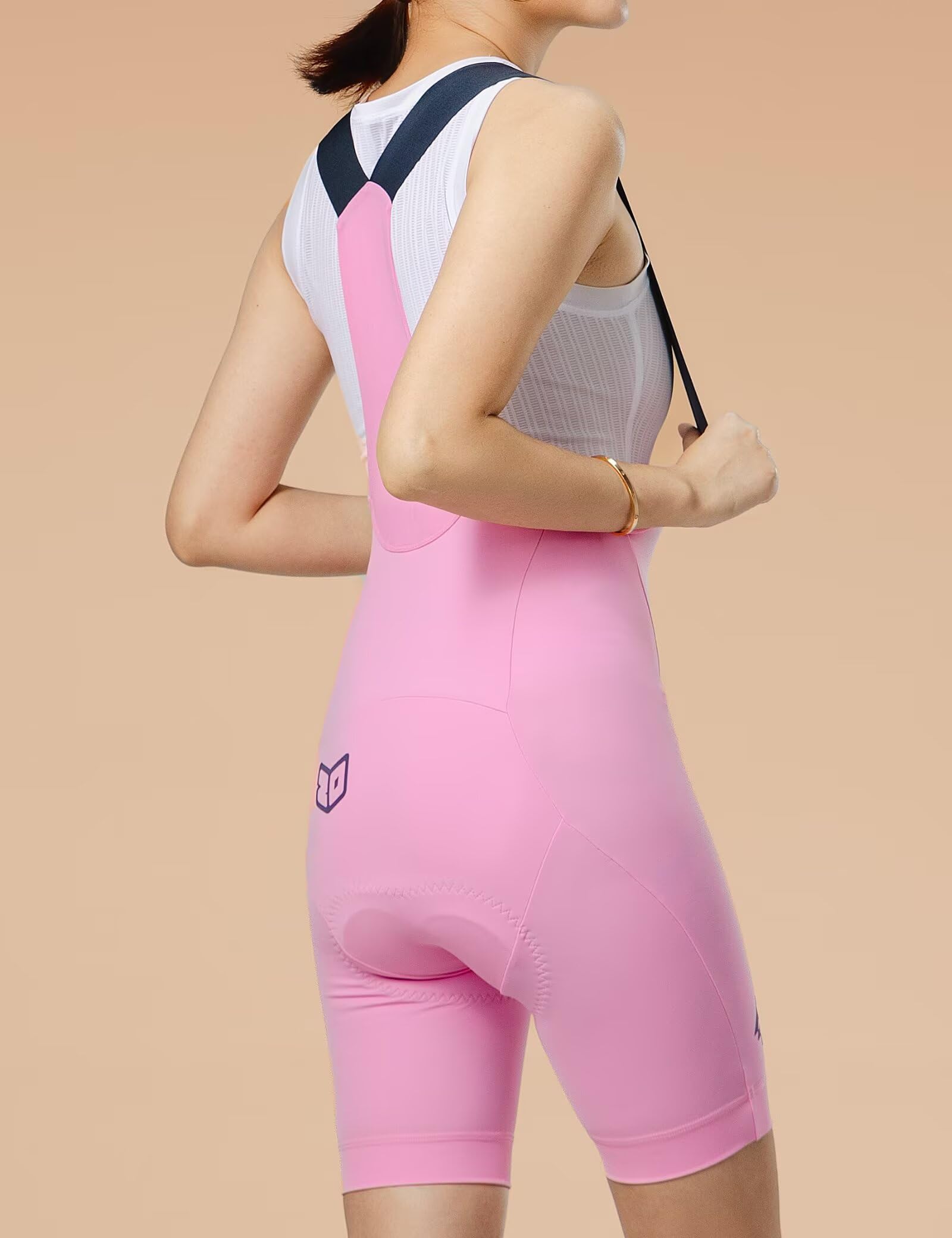 LAMEDA Culotte Ciclismo Mujer Verano Protección Solar Pantalones Cortos para Bicicleta de Carretera Transpirable Amortiguación Rose-S