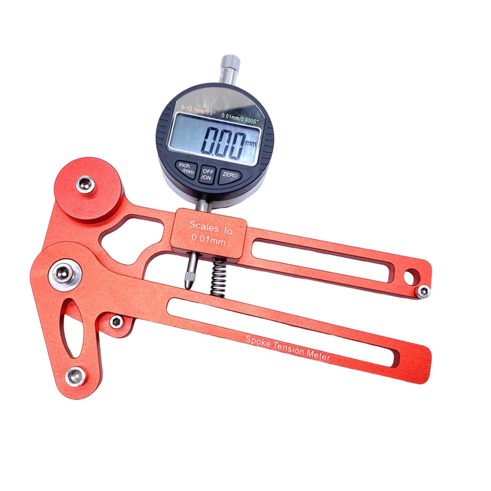 Vaveren Bicycle Electronic Spoke Tension Meter Repair Tool Accurate Sturdy for Cycling Maintenance Professional with Digital Display