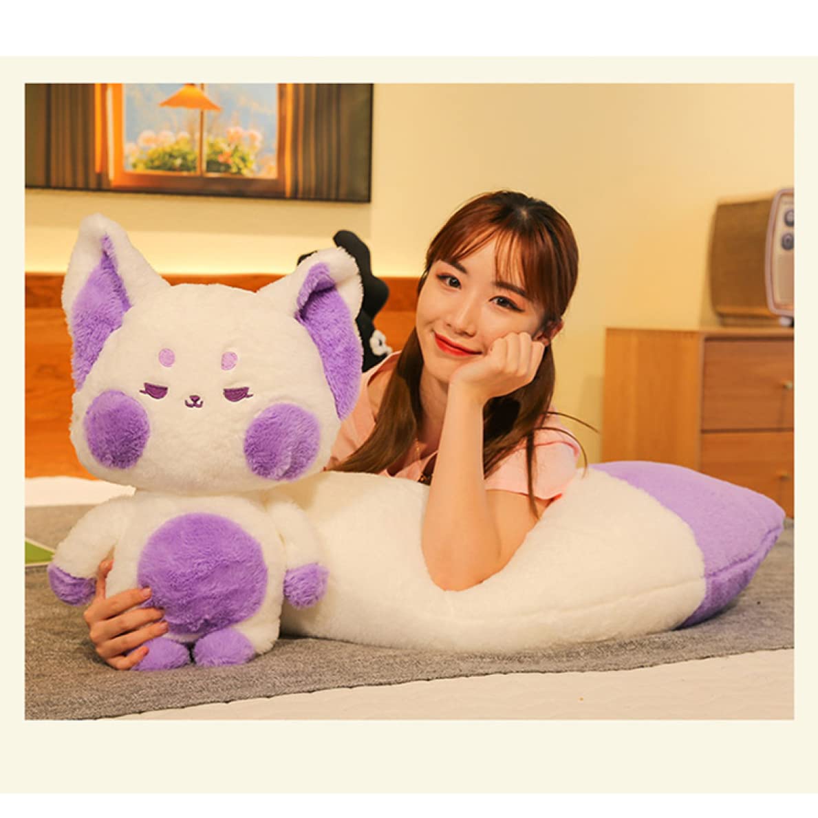 Amazon｜[LSDZW] ぬいぐるみ 狐 特大 動物 キツネ ぬいぐるみ 大きい