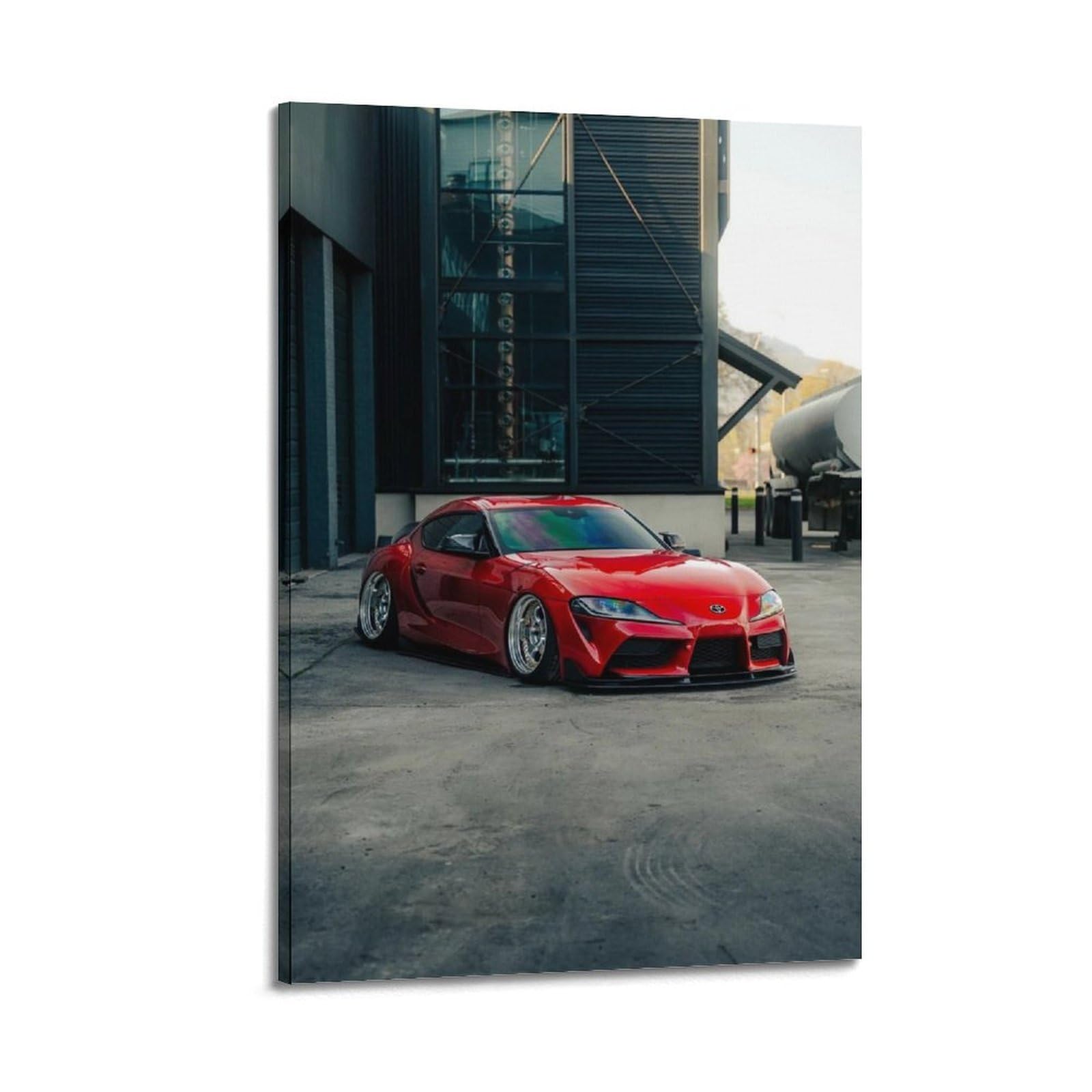 XKUGA JDM Performance Racing Poster GR Supra A90 Supercars Modern Decorative Canvas Prints - Ideal Wall Art for Family, Man Cave, Game Room, Boys & Girls Bedroom 16x24inch(40x60cm)