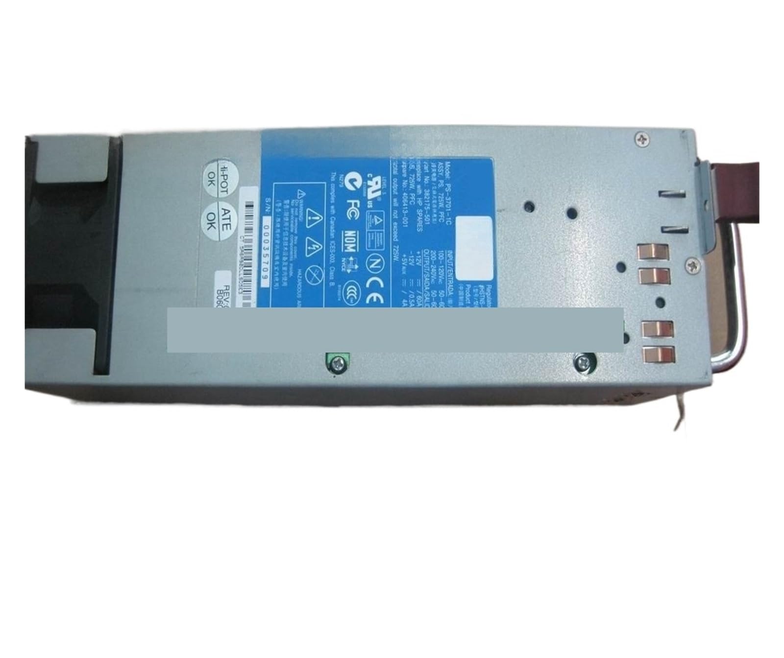 TSCFHGQI ML350 G4P Power Supply 390394-001 406413-001