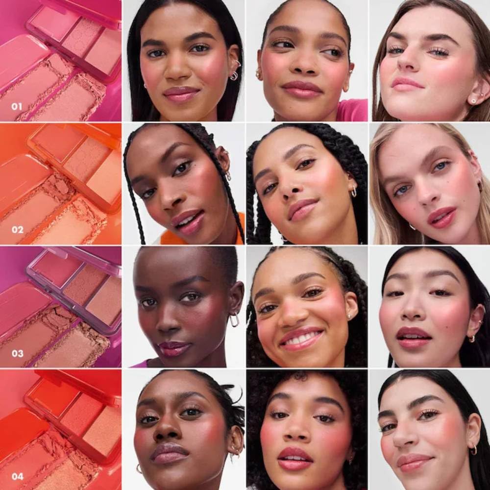 SEPHORA Colección Blush Cream & Powder Paleta – 01 Candy Lover – (Fresh Pink Blush Palette)