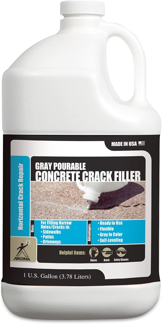 Pourable Gray Concrete Crack Filler