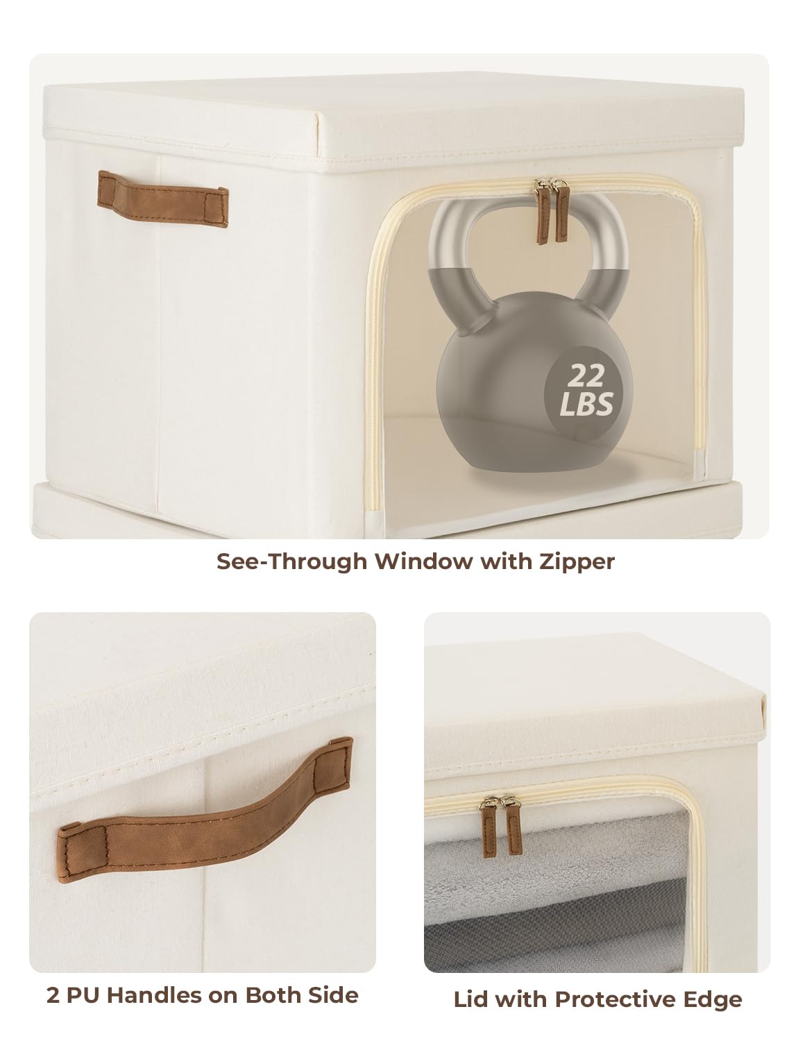 Wardrobe Storage Boxes StorageWorks Closet Storage Bins With Clear ...