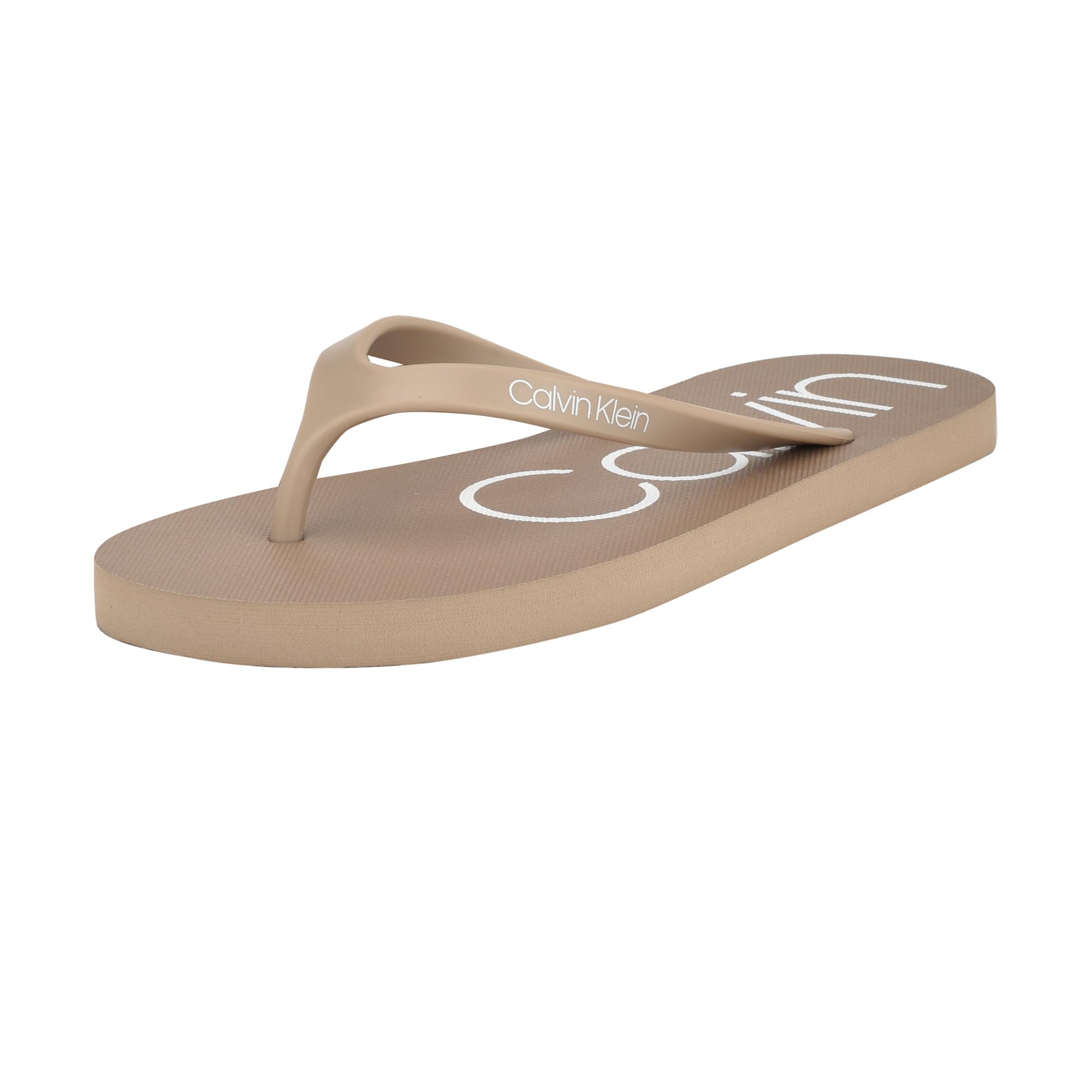 Calvin Klein Women's Salma Flip-Flop, Taupe 929, 5.5 UK