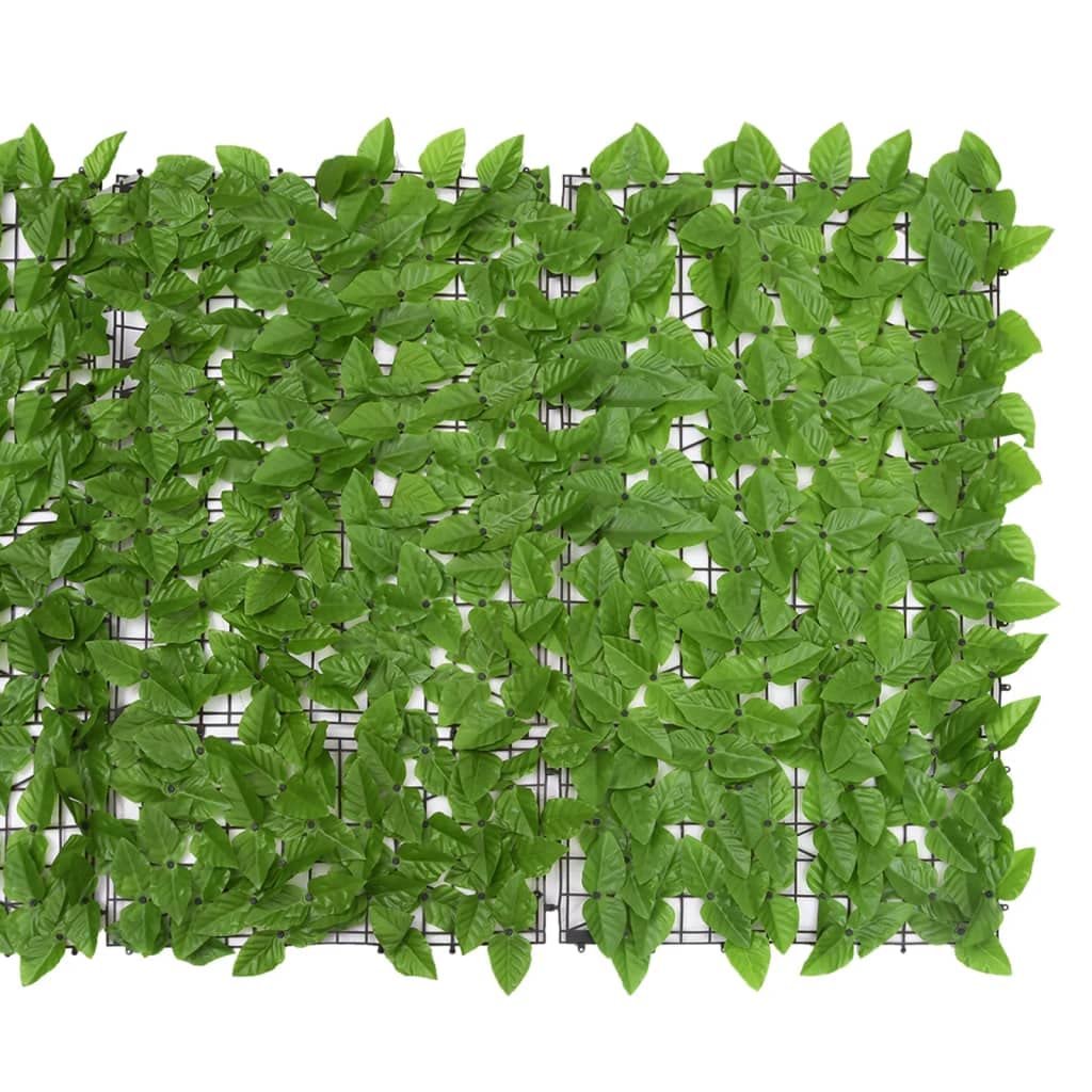 vidaXL Balkon Sichtschutz mit Grünen Blättern Windschutz Balkonverkleidung Balkonbespannung Sichtschutzhecke Terrasse Zaun 600x100cm