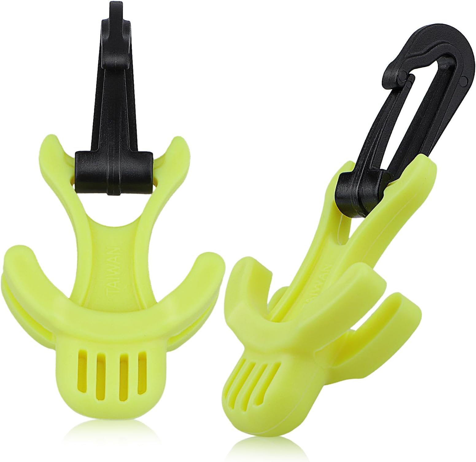 Scuba Octo Plug, 2Pack Diving Regulator Octopus Retainer Mouthpiece Holder with Black Plastic Clip
