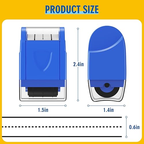 Miniatura 4 de Sello de rodillo de práctica de líneas de escritura a mano para padres y profesores, línea autoentintada, sellos rodantes, herramienta de práctica