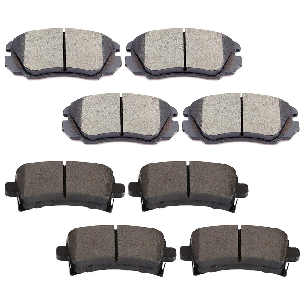 cciyu D1421 D1430 Front &amp; Rear Ceramic Brake Pads Set fit For 2010 For Buick Allure,2010 2013 2014 For Buick LaCrosse,2012 For Buick Regal,2013 For Chevrolet For Malibu,2011 For Saab 44079
