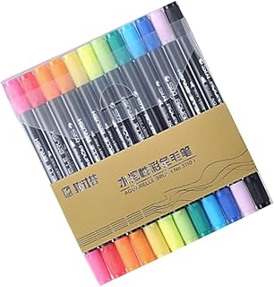 TEHAUX 12 Peças Caneta De Pintura Canetas De Pincel De Ponta Dupla Pincéis De Pintura Para Pincel Caneta Marcador De Aquarela Nota Canetas De Aquarela Canetas Marcadoras De Ponta Dupla