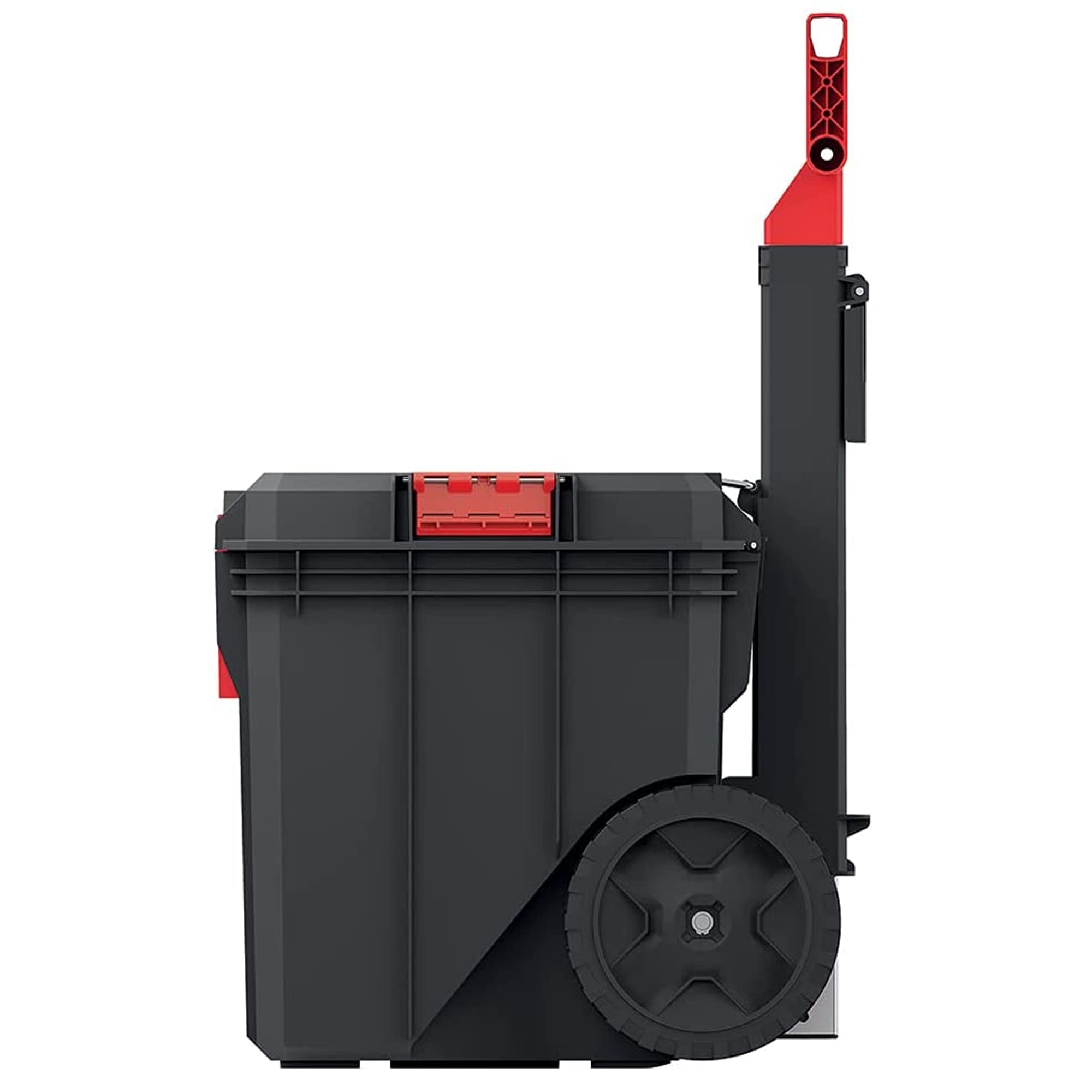 Carro de taller con ruedas, caja de herramientas, mango telescópico, ruedas, separadores, pinzas de plástico ABS, 530 x 355 x 390 mm