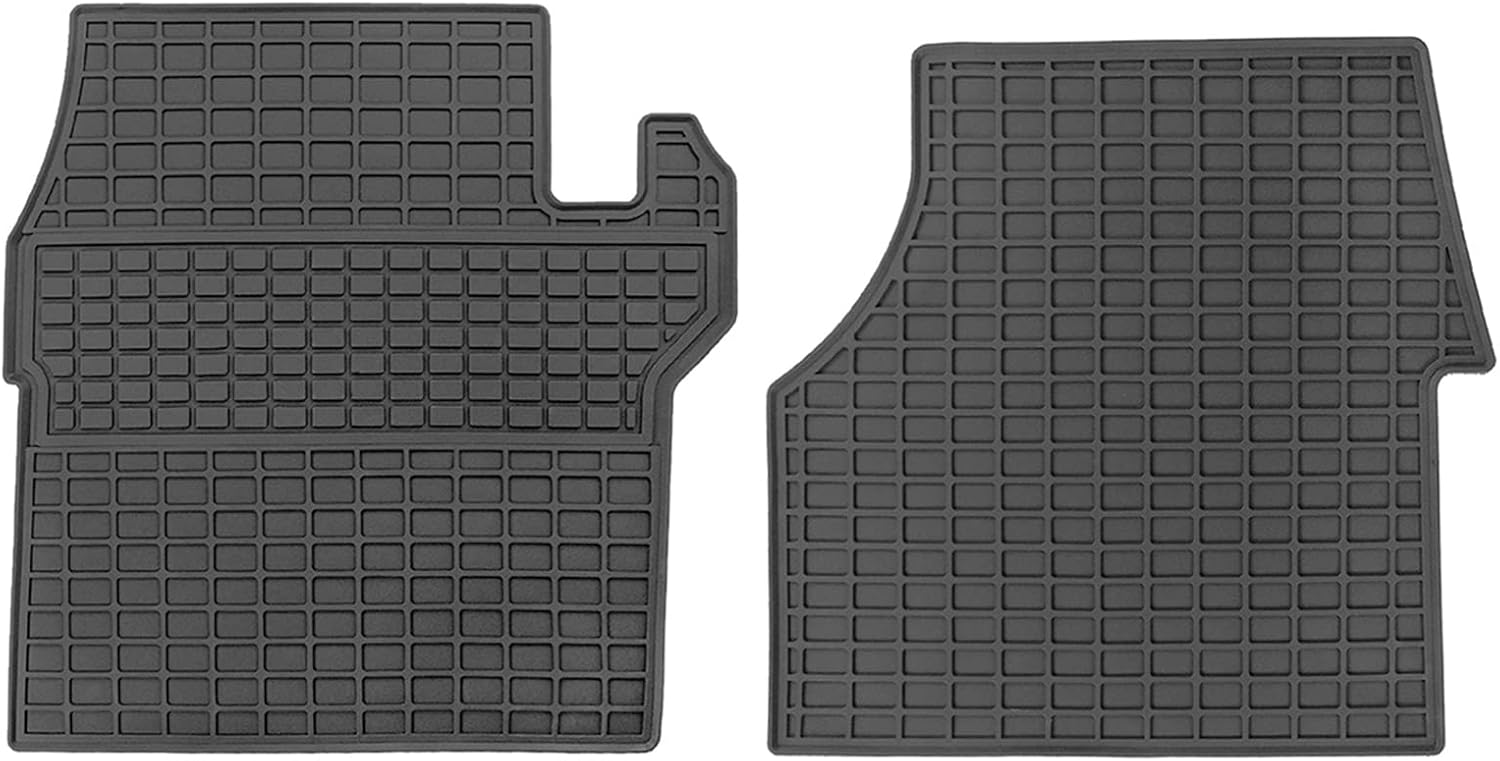 Floor Mats Compatible with Mack CH & Vision PRE 2006,Truck Floor Rubber Mats Cargo Liners for Truck Mack Accessories All-Weather Guard Heavy Duty Includes 2PCS Set