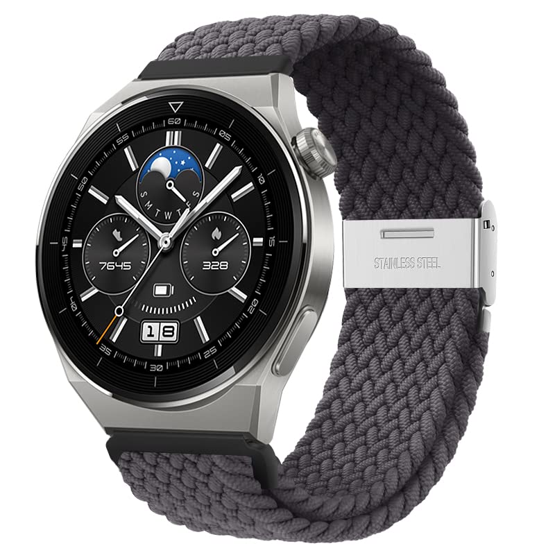 Sponsored Ad – XMUXI Compatible with Braided Nylon Watch Band GT 5/GT4 46mm Strap, Amazfit GTR 4 Woven Cloth 22mm Bands Adjustable Elastic Belt for Venu 3 Vivoactive 4(NO Watch)