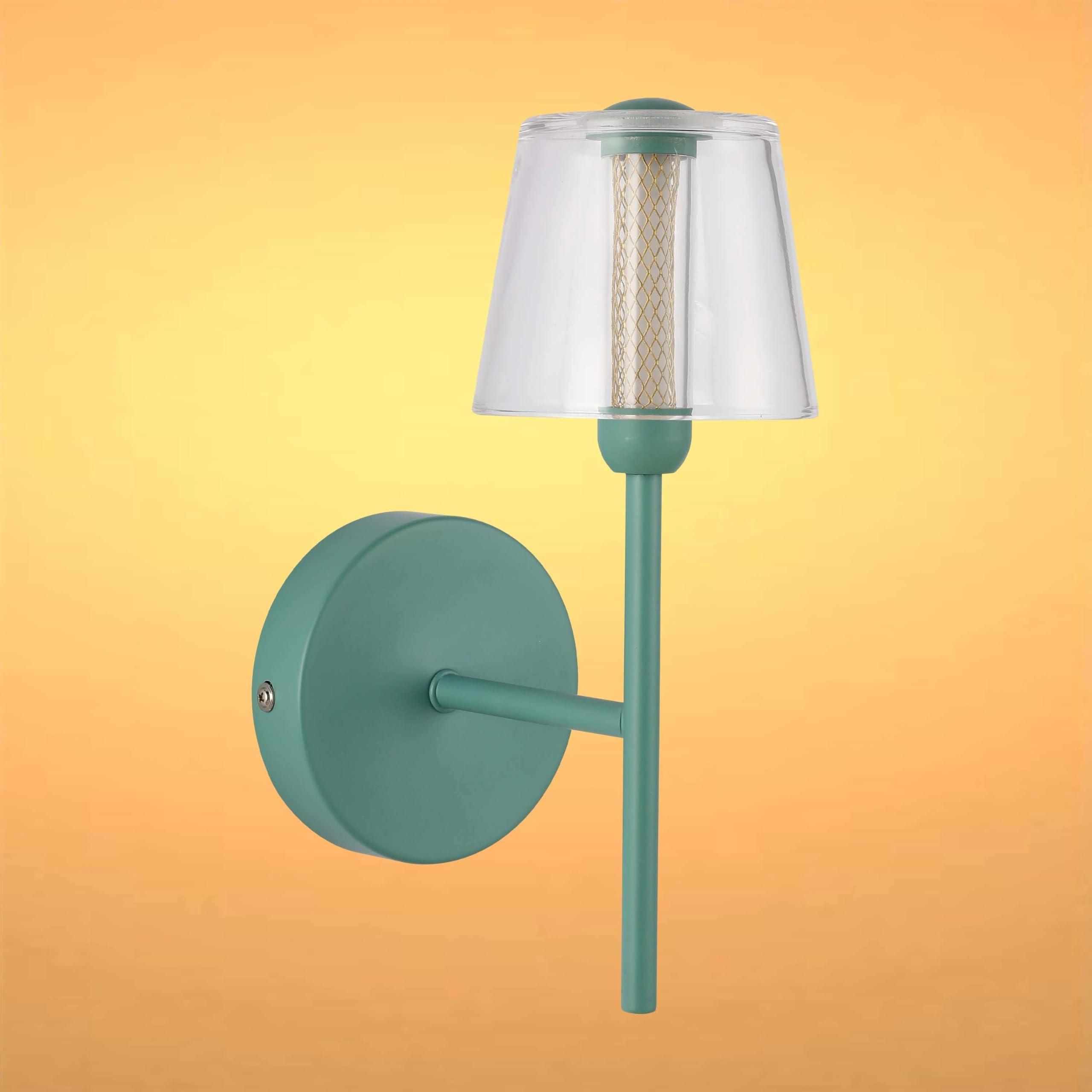 TEKLED Modern Green Wall Light: 3000K LED Sconce for Hallway, Corridor & Entryway