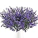 Produktbild MIHOUNION Künstliche Blumen Deko 2PCS Lavendel Künstliche Pflanze Balkonpflanzen Grünpflanze Kunstblumen Plastikblumen für Topf Garten Balkon Hochzeit Dekoration