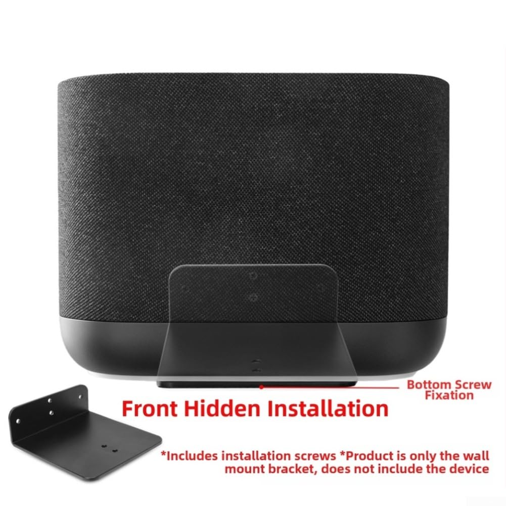 Wandhalterung aus Metall für Denon HOME 400 Lautsprecher | stabiles Metall, platzsparendes schwarzes Design für Home Audio
