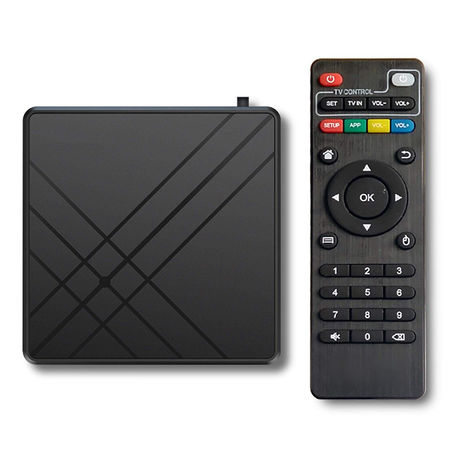 Android TV BOX, Android 9.0 TV Box 4GB RAM 32GB ROM Smart TV Set Top Box, Support SKYPE Video Call, MSN, Facebook, Twitter, QQ, Etc