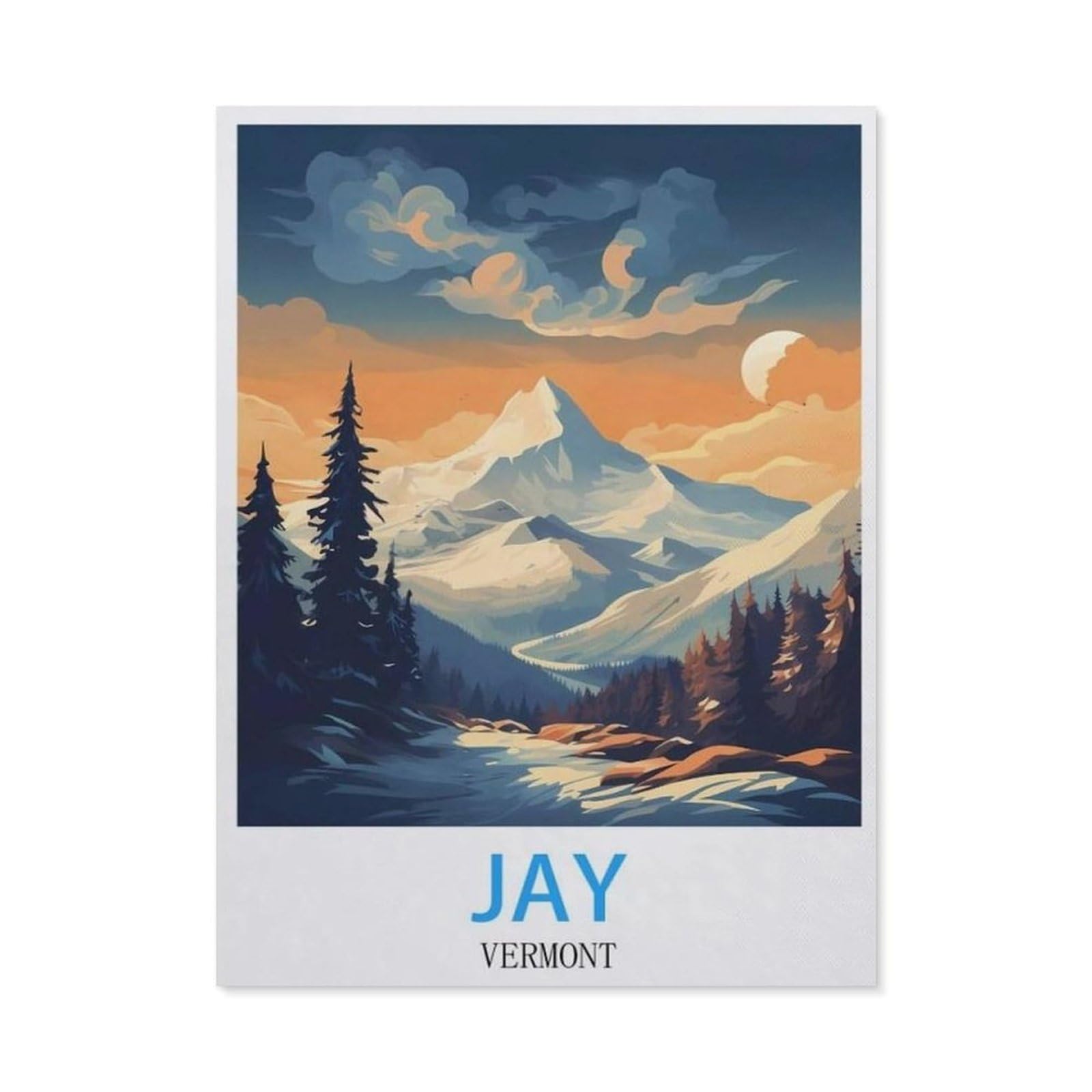 BEAYODKP DIY Diamond Art Kits，Jay Vermont,Full Drill Round Rhinestone Diamond Art Painting Accessories, Cross Stitch Embroidery Canvas for Crafts Home Wall Decor（40 x 50 cm/15.74 x 19.68 inches）-BW87