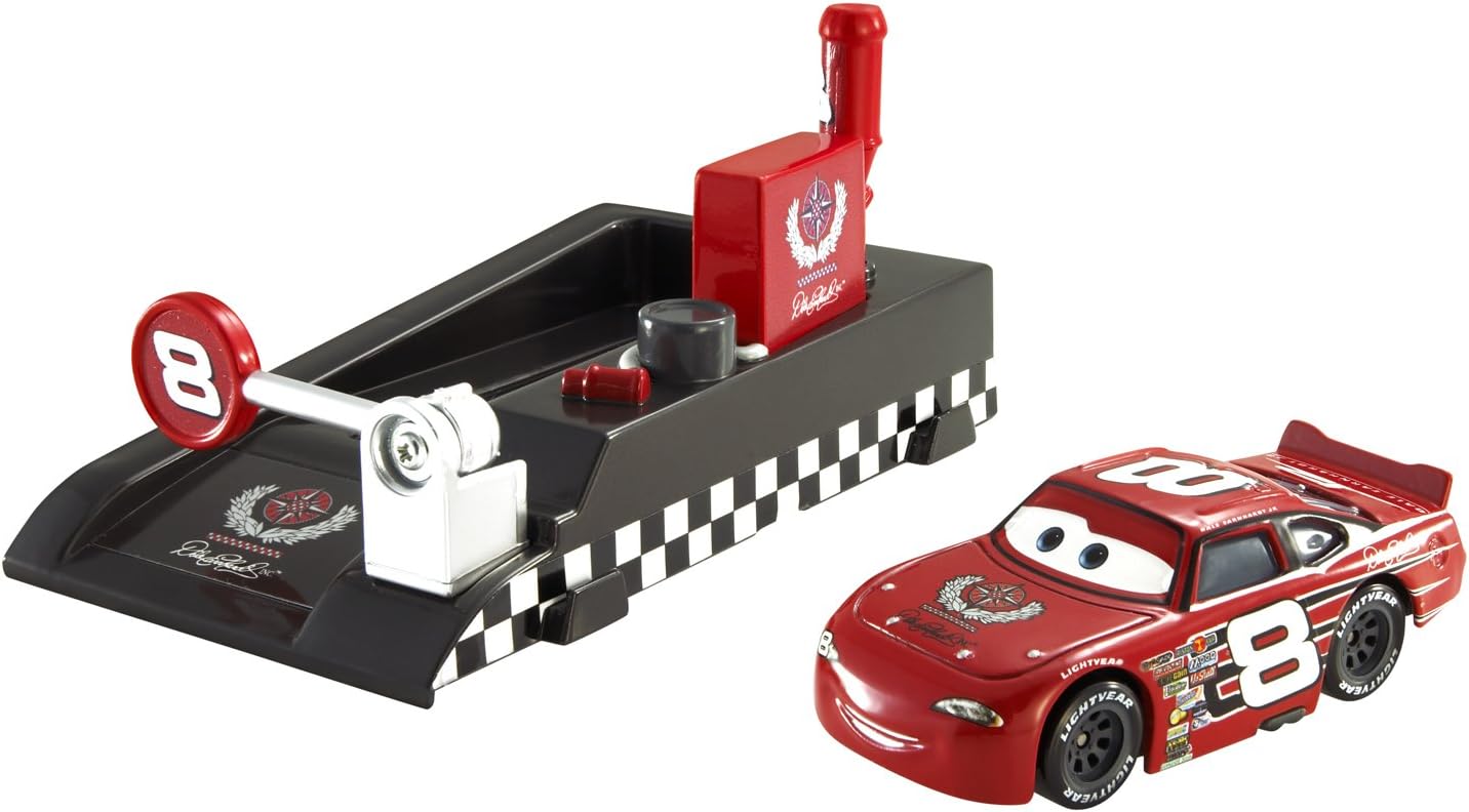 Mattel Cars Pit Race-Off Dale Earnhardt Jr #8 : Amazon.co.uk: Toys & Games