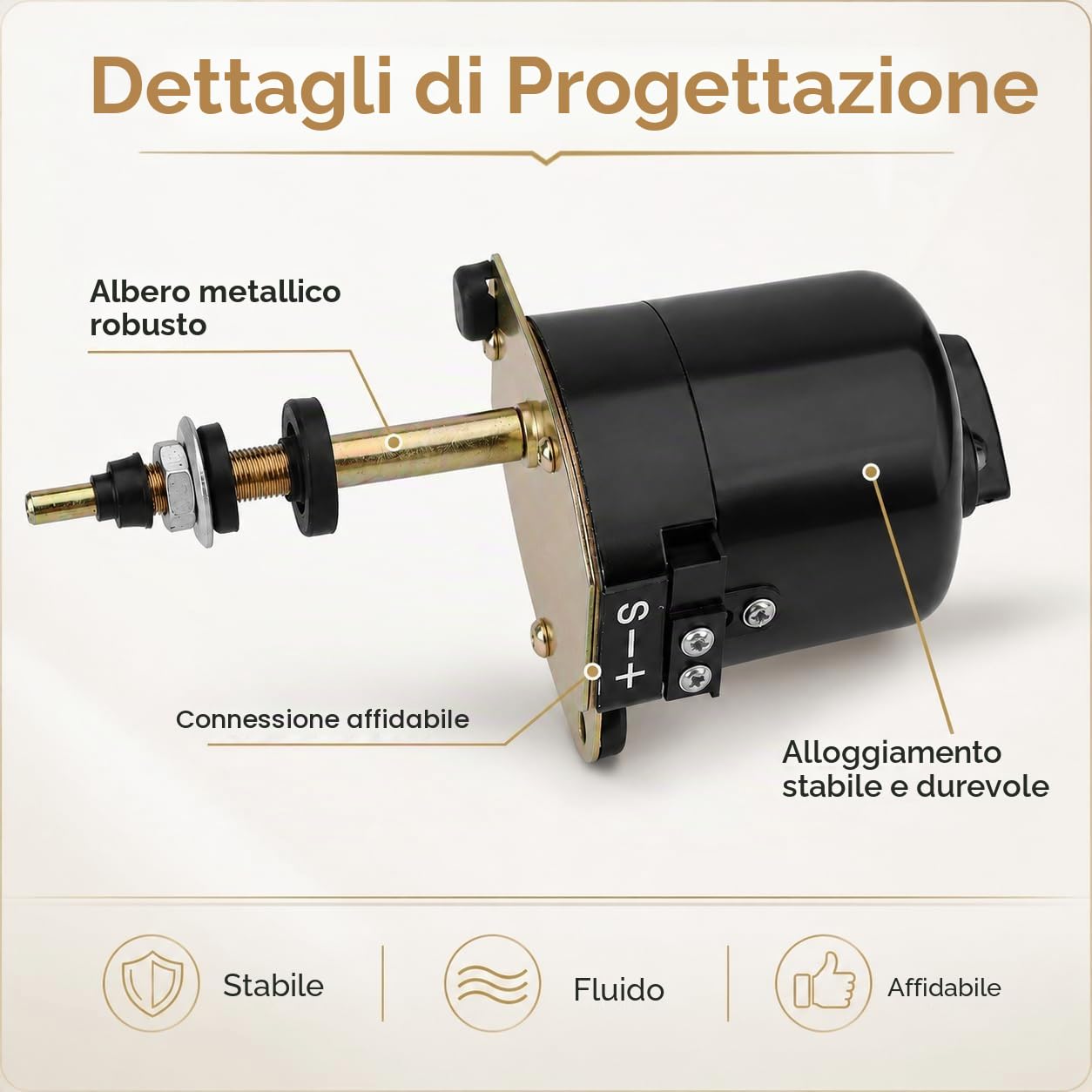 Motorino tergicristallo parabrezza per Land Rover serie uno e due, ricambio tergicristallo anteriore motore lavavetri compatibile con codici RTC3866 e 519900