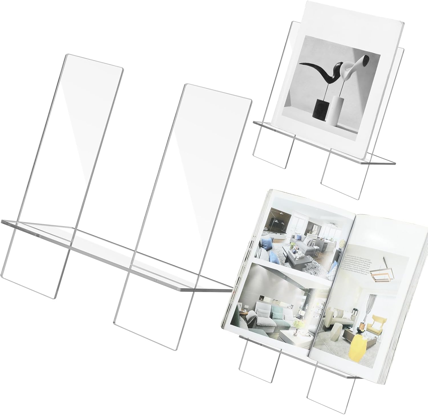 Blosssound Acrylic Book Stand 11.5 Inch Large Clear Cookbook Holder Acrylic Recipe Holder Acrylic Ipad Tablet Cook Book Holder for Kitchen Counter Coffee Gifts for Coworker Women Blosssound Acrylic Book Stand 11.5 Inch Large Clear Cookbook Holder Acrylic Recipe Holder Acrylic Ipad Tablet Cook Book Holder for Kitchen Counter Coffee Gifts for Coworker Women