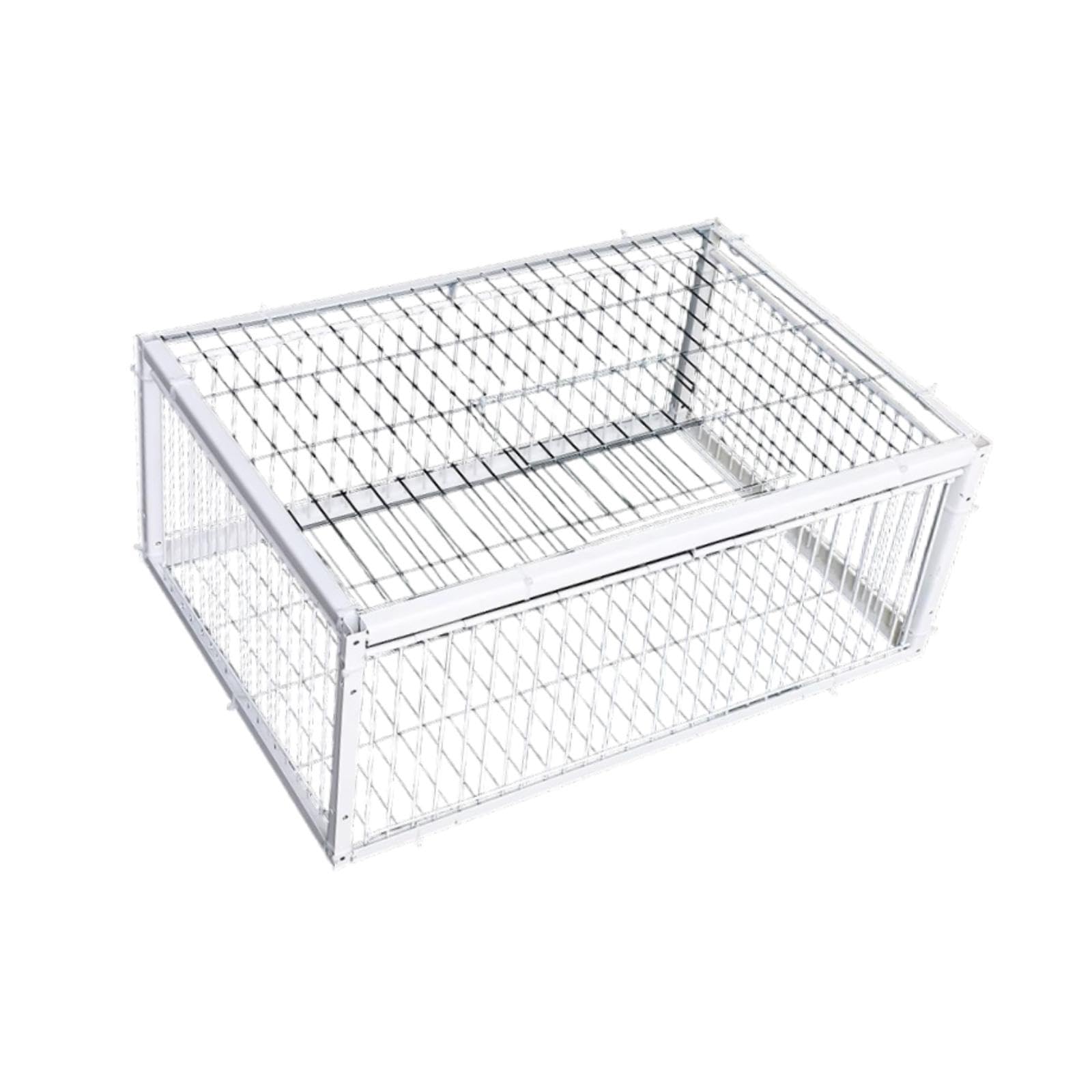 CALANDIS Animal Cage Trap Quail Single Way Entrance for Orchards Garages Meat Pigeons Four Doors-image-21