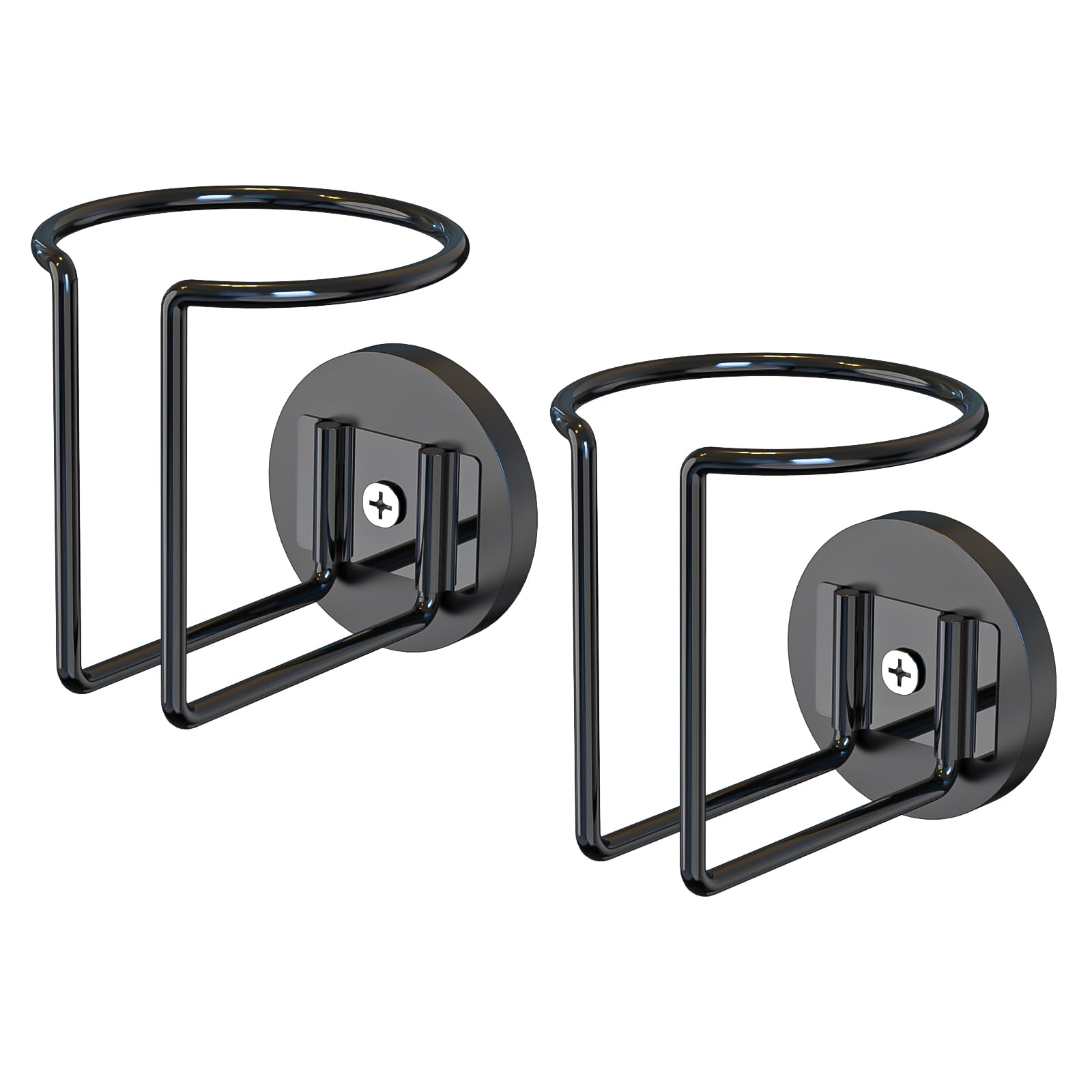 2 Pcs Magnetic Cup Holder, Magnetic Drink Holder for Tractor Refrigerator Treadmill Mower Truck Rv Boat Metal Surface