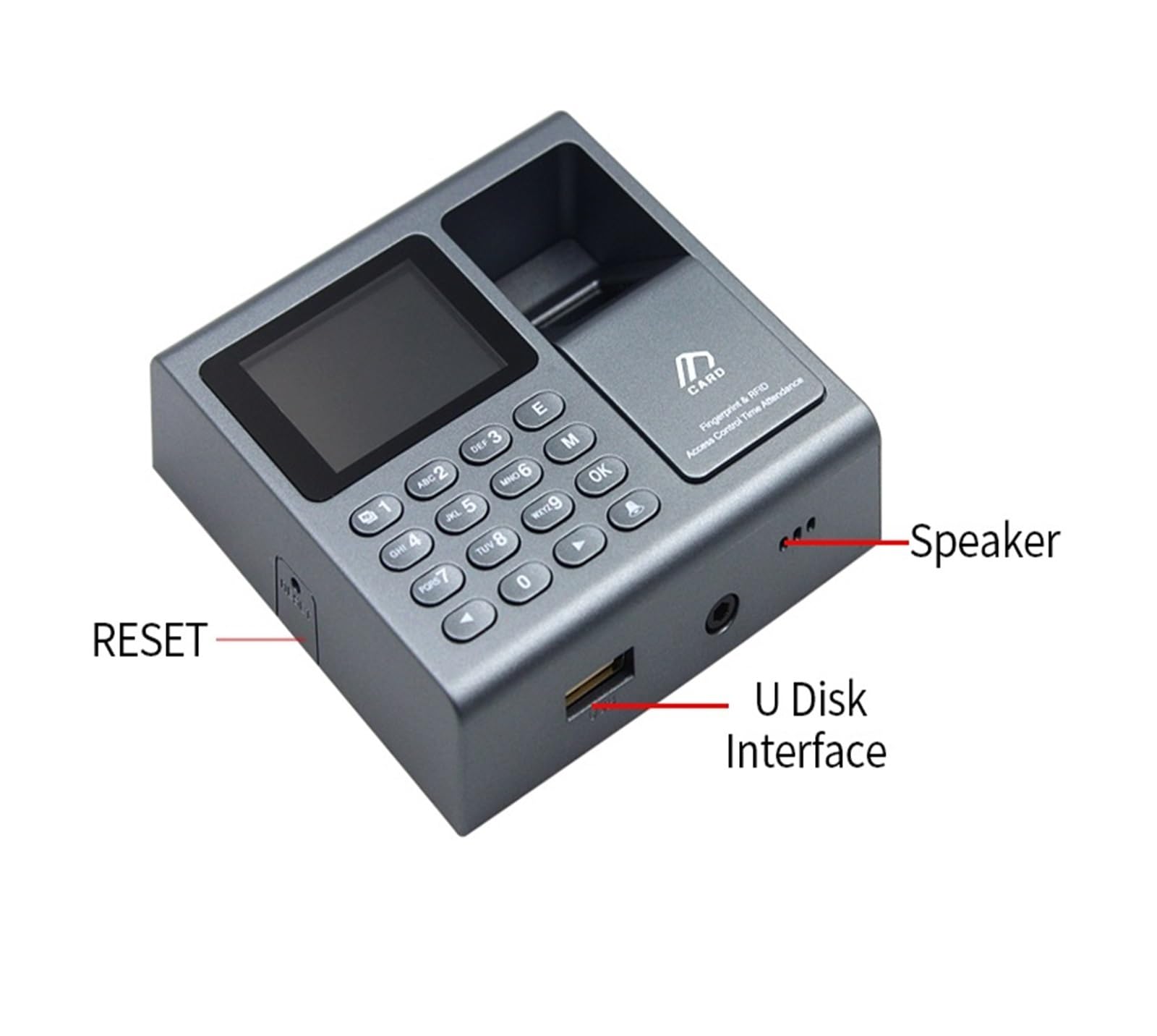 Orologio marcatempo, macchina for la rilevazione e presenze F30 Macchina for con impronta digitale Tastiera di controllo degli accessi dei dipendenti 'ufficio elettrico Registratore per i dipendenti