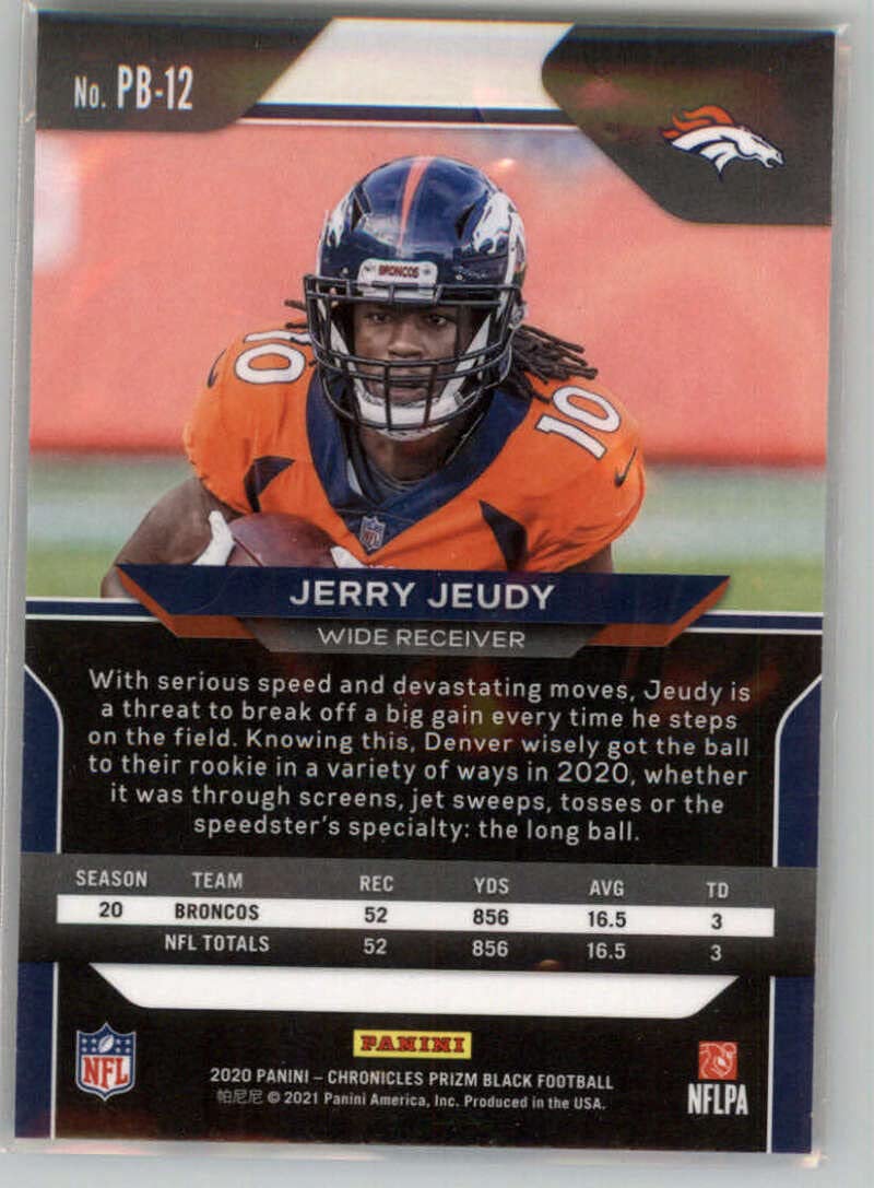Amazon.com: 2020 Panini Chronicles Prizm Black #12 Jerry