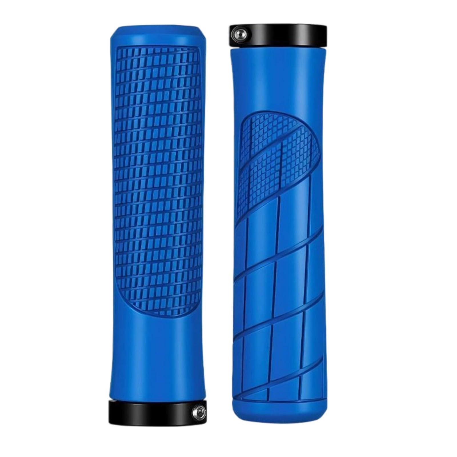 QIAOLIDA 1Pair Rubber Bicycles Handlebar Grips Soft Shock Absorption Handle Rod Cover Waterproof Mountain Bike Grips Enduring