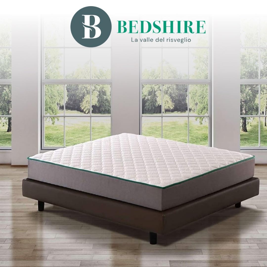 Bedshire Essential Materasso Matrimoniale 160x190 in Memory Foam Ortopedico 23 cm, Fodera Cotone e Tessuto Traspirante, Made in Italy 100%