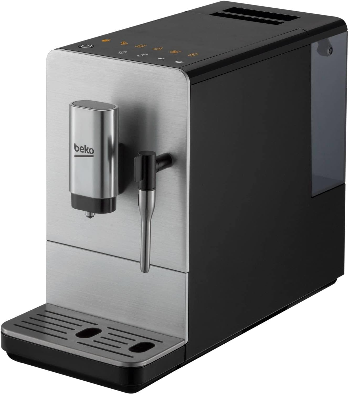 Beko CEG5311X Bean to Cup Automatic Espresso Machine with Steam Wand, Nozzle, One touch LCD control, 19 bar pressure, Removable 1.6L Water Tank - Stainless Steel