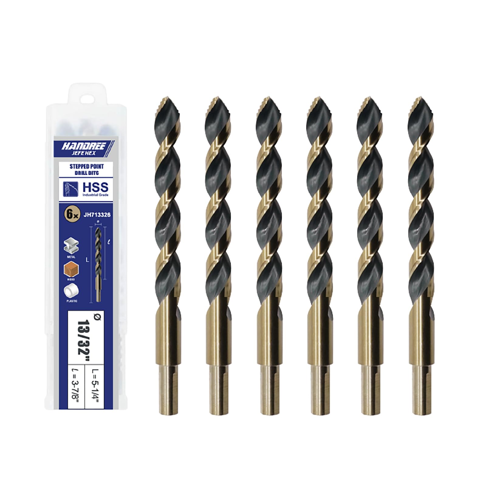 Jefe Hex Drill Bits - 2-Piece Set -7