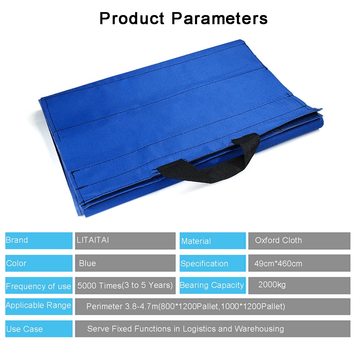 Correas Ajustables para palés con diseño, Fuertes y duraderas, respetuosas con el Medio Ambiente y Reutilizables, Ideales para Transporte, Carga y Almacenamiento (1 Pieza de 19.3 Pulgadas de Ancho x
