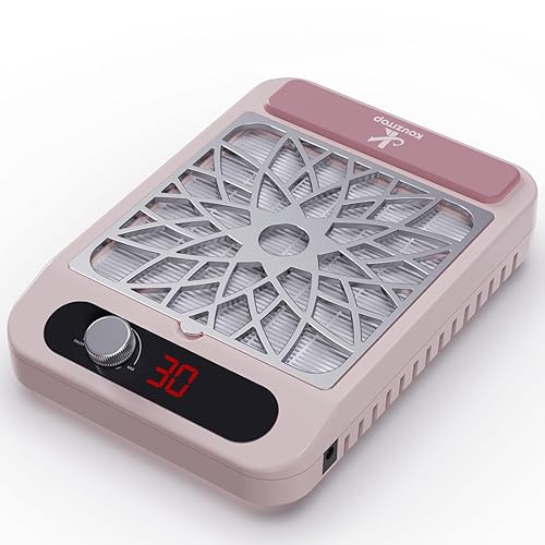 Miniatura 9 de Colector de polvo de uñas para técnicas de uñas, compacto y silencioso, colector de polvo con filtro reutilizable, potente máquina de succión de