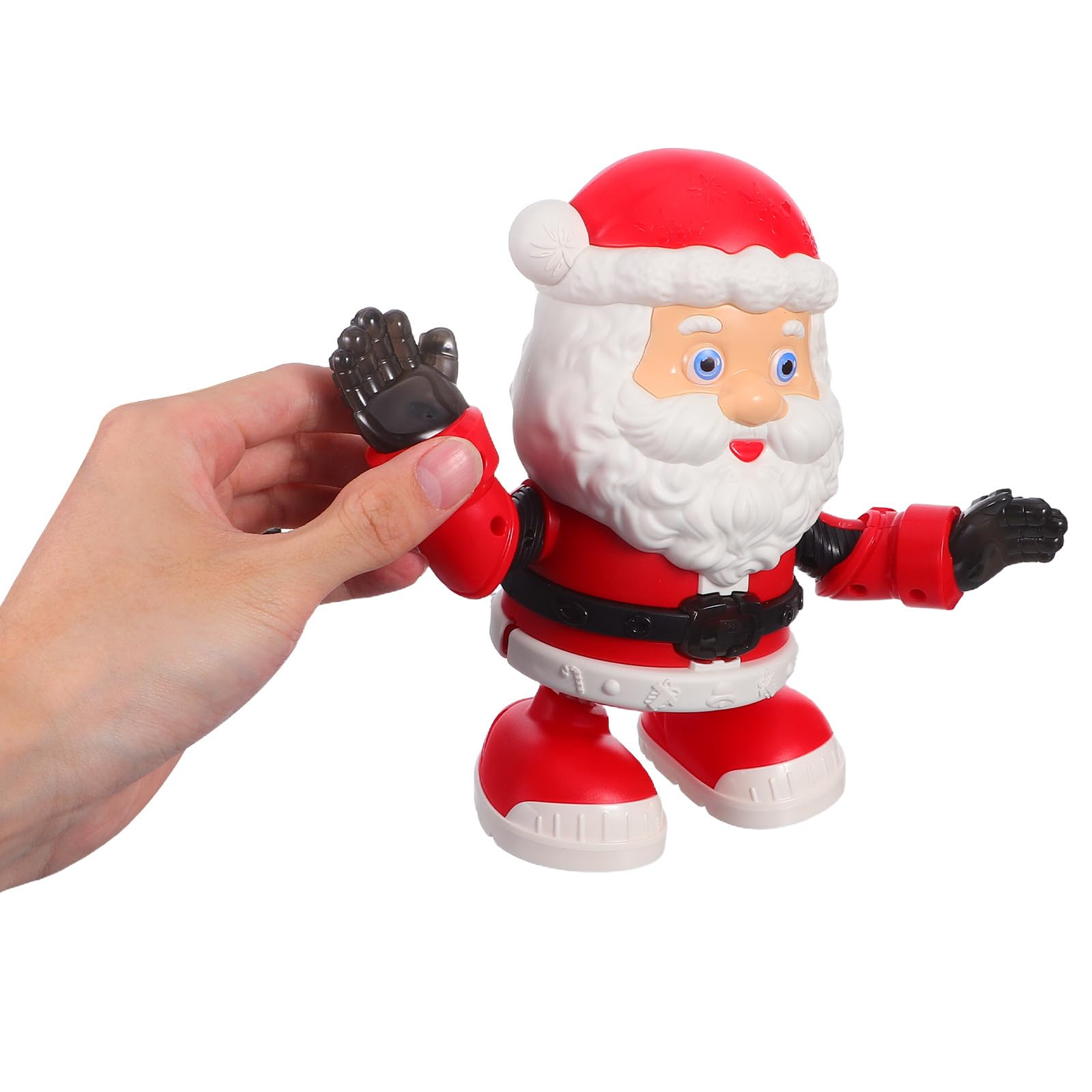 Yardwe Giocattolo di Babbo Natale Danzante Elettrico Statuina di Natale Musica Decorazione Festiva per Ragazzo Ragazza Regalo di Compleanno senza Batteria