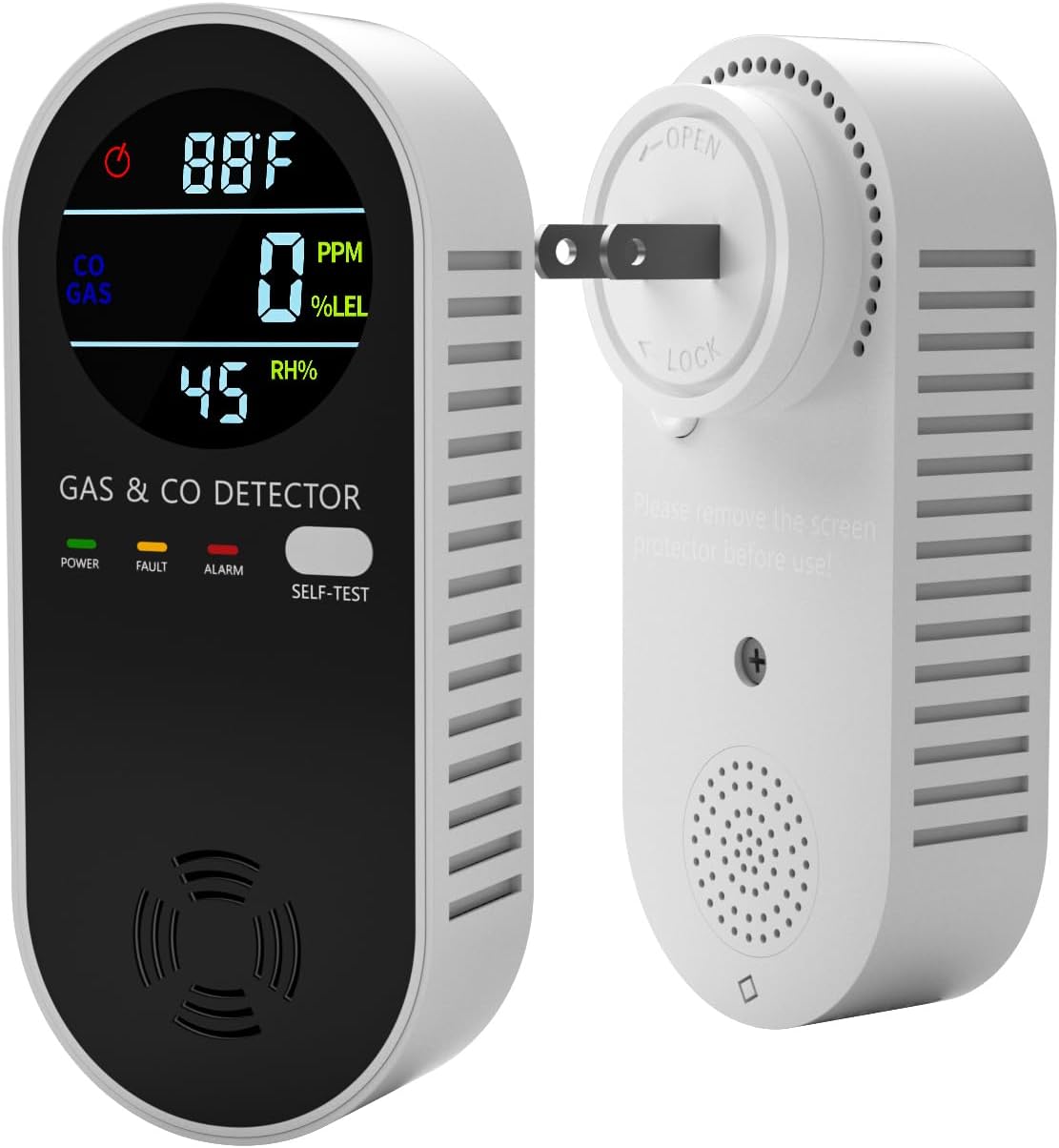 $32 Gas & CO Detector, Plug-In for Home/RV