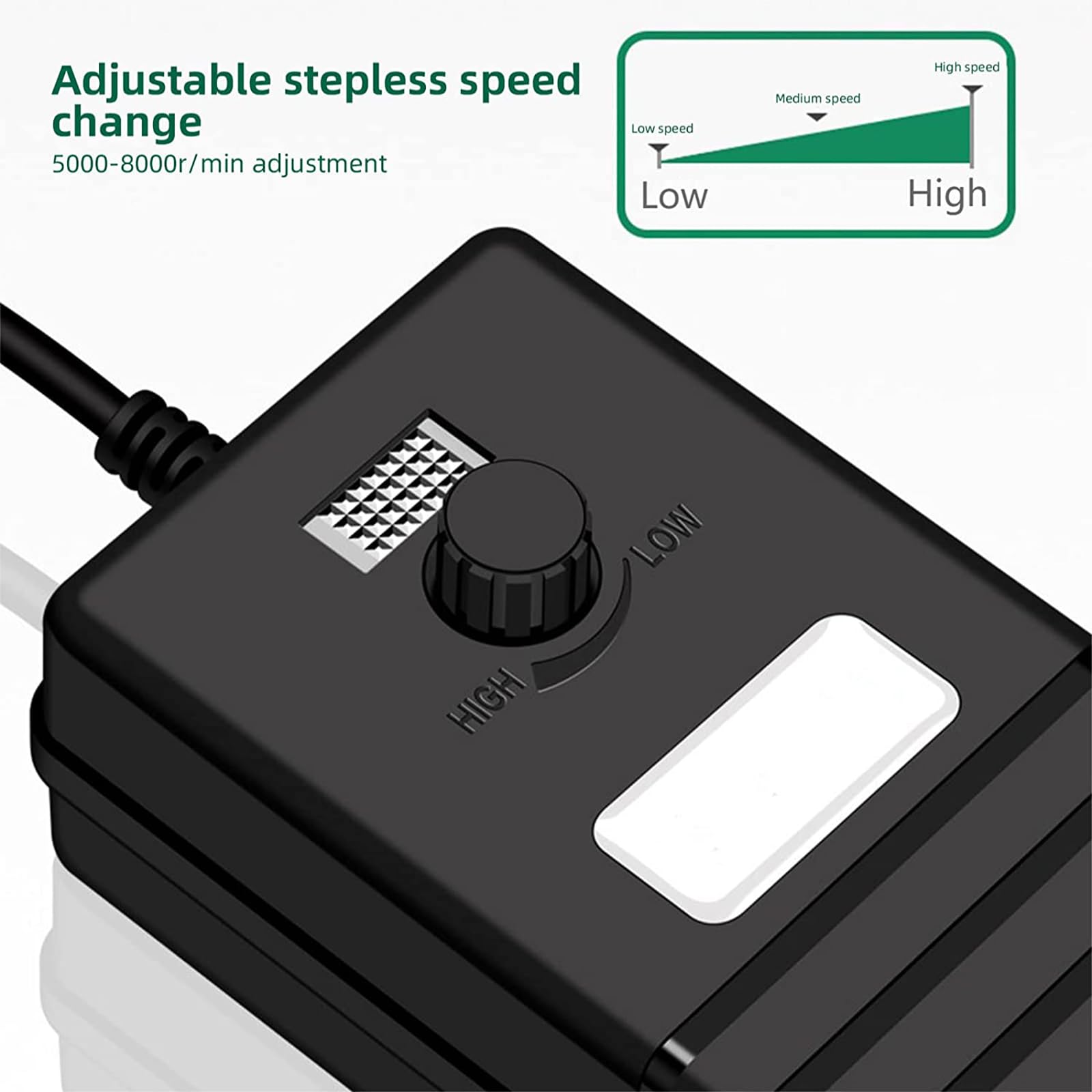 Tagliabottiglie Elettrico Professionale - Velocità Regolabile 5000-8000 RPM, 32 Accessori Per Vetro E Ceramica