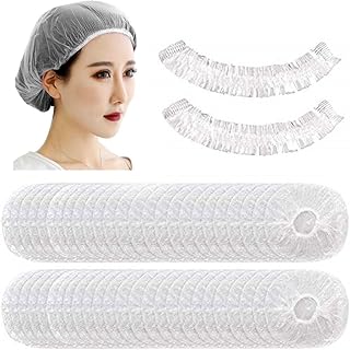 Sponsored Ad - Disposable Shower Caps - 200pcs Hair Processing Clear Plastic Caps For Spa Home Use Hotel and Hair Salon Pl...