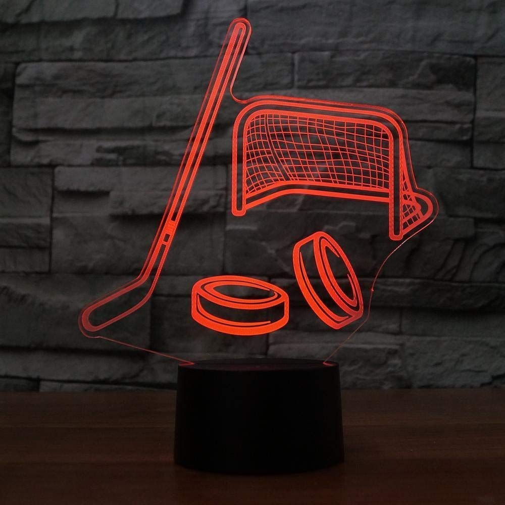 YTDZLTD Illusion Optique 3D Fusée Nuit Lampe 16 Couleurs