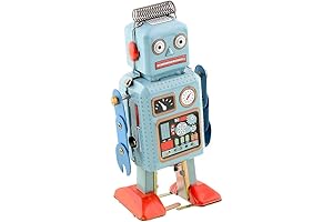 Wind-Up Vintage Tin Robot: An Enchanting Throwback for Timeless Joy