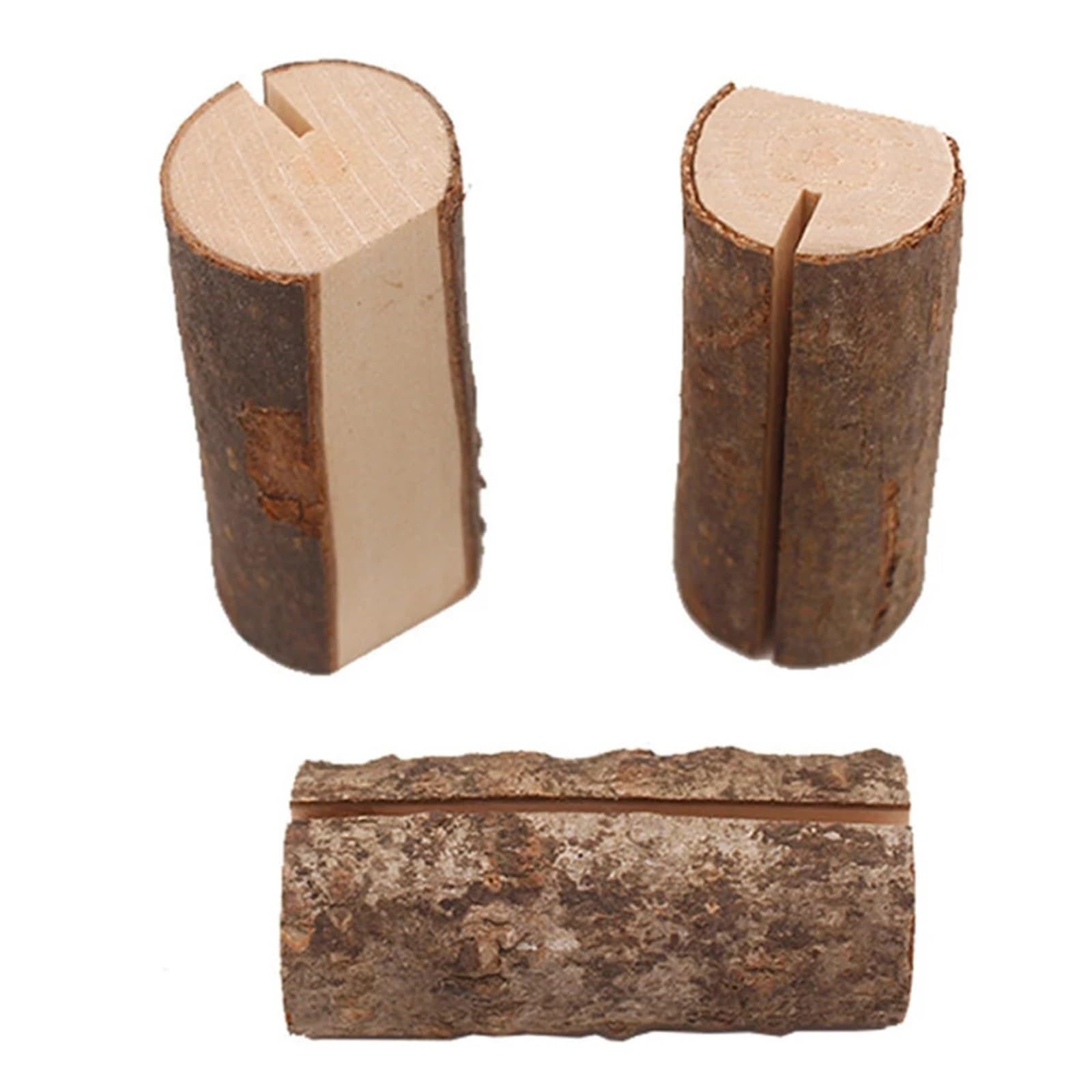 Generisch Tischnummernhalter 30–10 Stück Holz-Namenskartenhalter for Hochzeiten, Clip-Foto-Tischnummernständer, ländliche Hochzeits-Namens-Tischkartenhalter(30PCS)