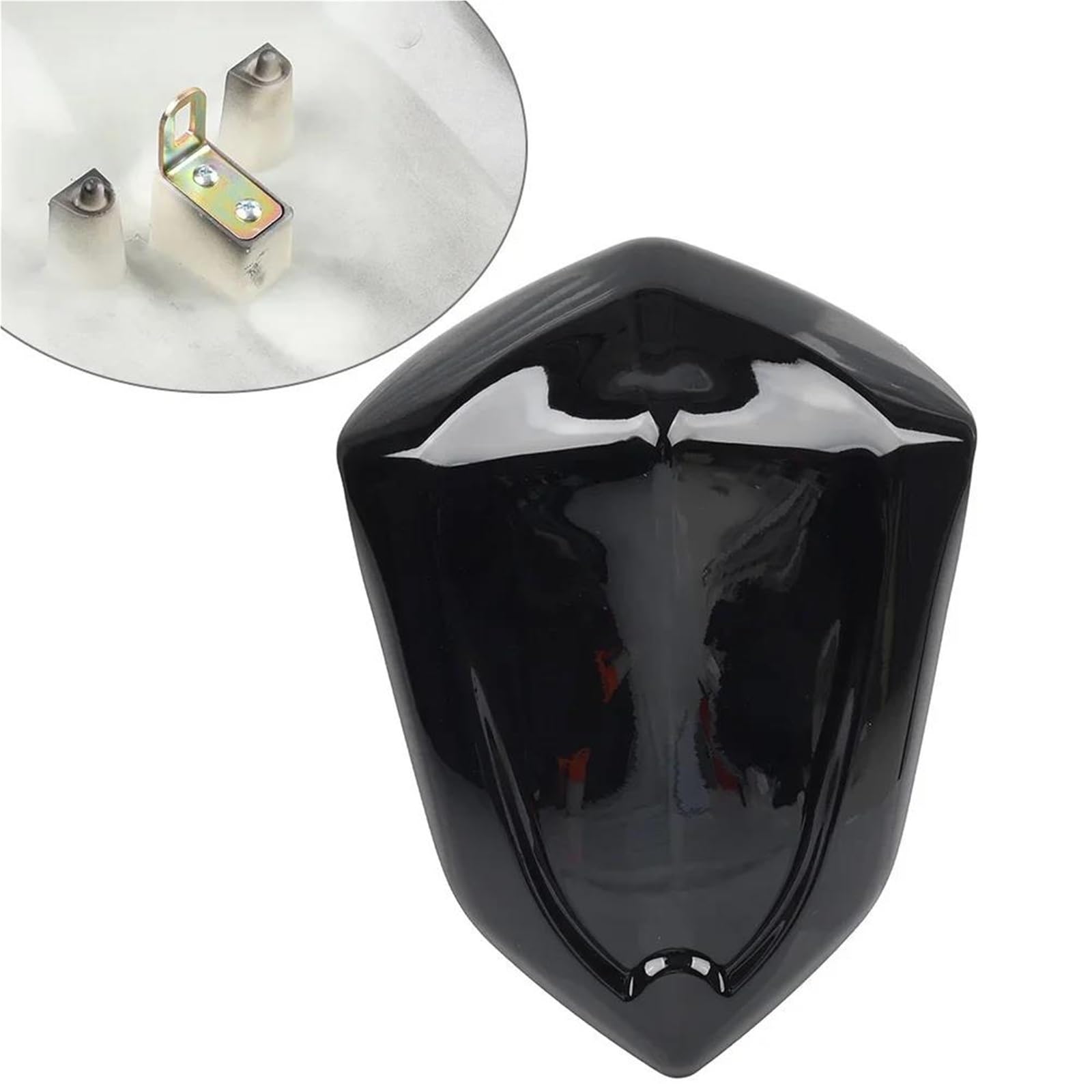 Motorrad Soziusabdeckung 1 Stück Für Kawasaki Für Z1000 Für Z750 2007 2008 2009 Motorrad-Kunststoff-Rücksitzbezug-Verkleidung Verkleidung Heckteil(Glänzend schwarz)