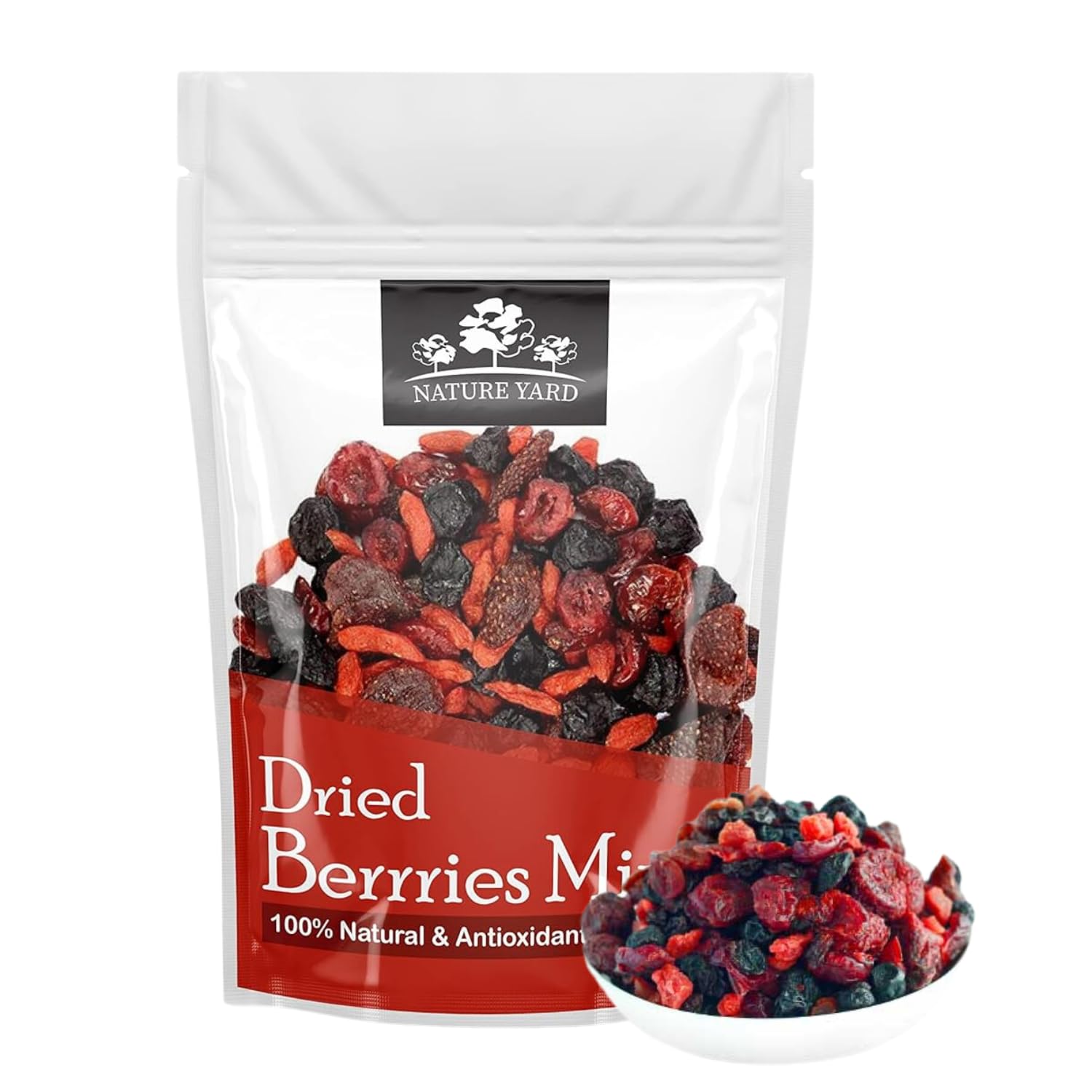 NATURE YARD Berries mix -150gm- Mix of Dried Cranberry, Blueberry, Goji berry & Strawberry Dry fruits - Antioxidant rich berry (B09JP8WV23) Amazon Price History, Amazon Price Tracker
