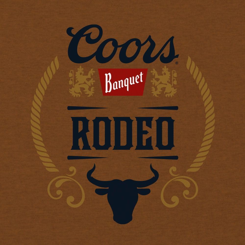 Tee Luv Men's Coors Banquet Beer Shirt - Front and Back Coors Rodeo Bull T-Shirt - Image 4