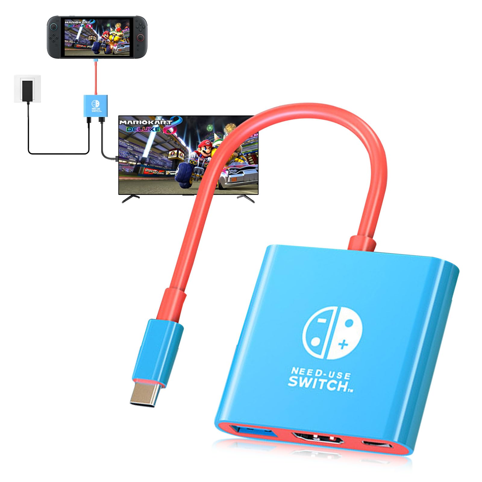 Amazon.co.jp: 対応 Switch 2 ドック スイッチ2用 テレビ接続出力 USB