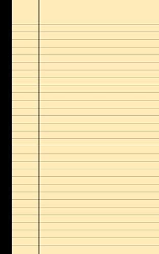 Legal Pad: Small Legal Writing Notepads | NARROW RULED Note Pad | 5" x 8", 50 Sheets/100 Pages, 80gsm Cream Paper